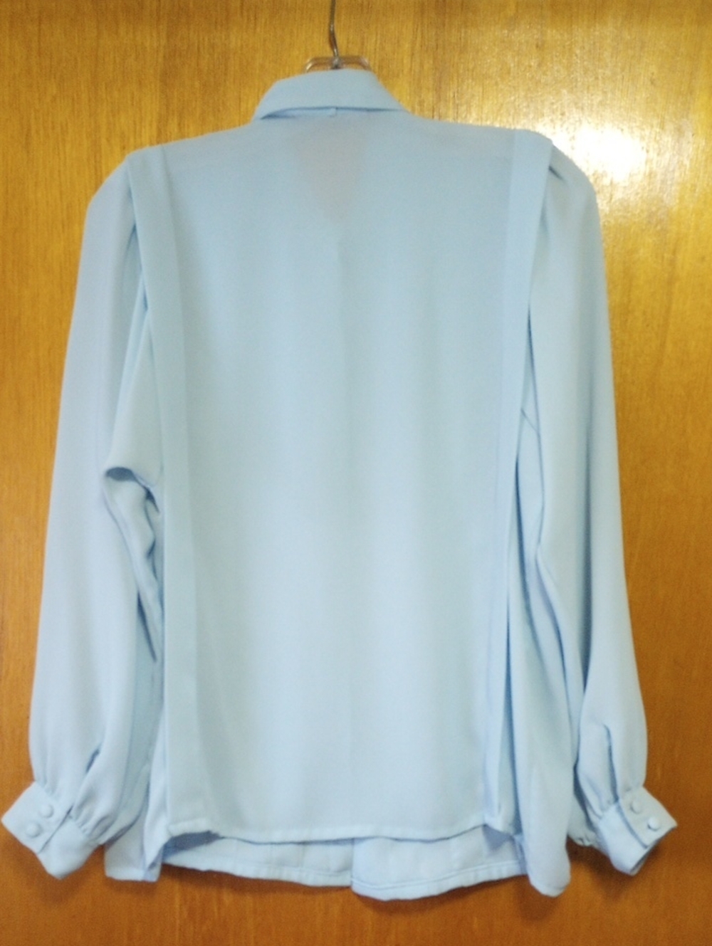 Dana Ashley Classic Traditional Pleated Vintage Polyester Blouse w/ Collar. Sz 8 - Picture 2 of 4